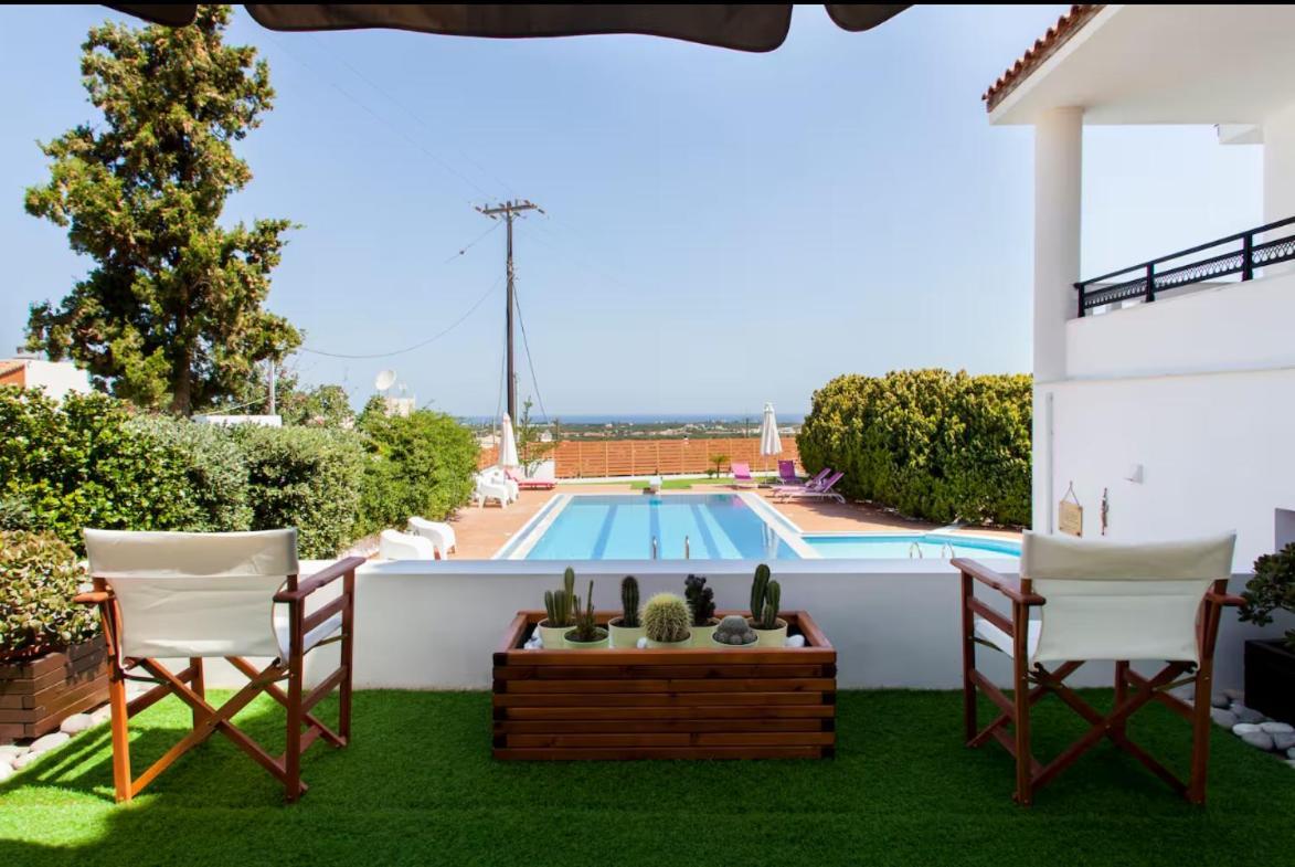 Artemis Luxury Villa - Hersonissos Private Pool Oasis Eksteriør billede